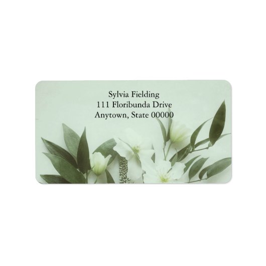 Blätter mit Clemikolon gefiltert Adressaufkleber (Vorne)