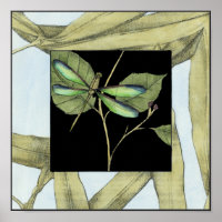 Blätter mit Dragonfly Inset von Jennifer Goldberge