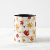 Blätter mit farbenfrohen roten Gelbfärben Tasse (Zentrum)