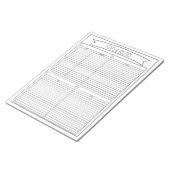 Blätter mit Fetten und Fertigkeiten Notizblock (angewinkelt)