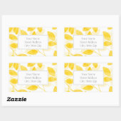 Blätter mit goldgelben Wasserfarben Rechteckiger Aufkleber (Blatt)