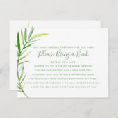 Blätter mit grünem Kranz bringen Babydusche mit de Einladungspostkarte (Vorne/Hinten)