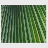 Blätter mit grünen Palmen Geschenkpapier (Flach)