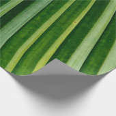 Blätter mit grünen Palmen Geschenkpapier (Ecke)