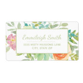 Blätter mit grüner Wasserfarbe Rosa Orangefarbene  (Vorne)