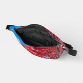 Blätter mit hellen Roten Bäumen im Herbst Bauchtasche (Offen)