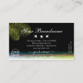 Blätter mit künstlichen Wasserfarben Diamanten mit Visitenkarte (Rückseite)