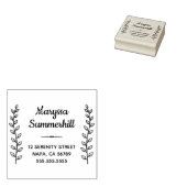 Blätter mit langer Zweigniederlassung - Krängungsa Gummistempel (Stempel)