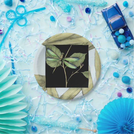 Blätter mit Libellen-Einfügung durch Jennifer Pappteller (Party)