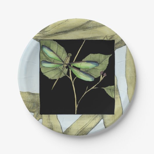 Blätter mit Libellen-Einfügung durch Jennifer Pappteller (Vorderseite)