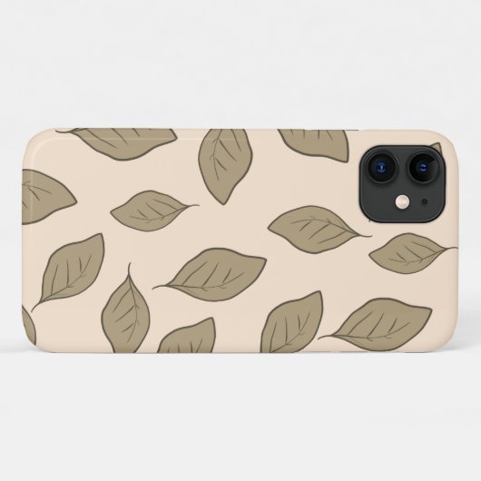 Blätter mit niedlichen Mustern Case-Mate iPhone Hülle (Rückseite (Horizontal))