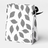 Blätter mit niedlichen Mustern Geschenkschachtel (Rückseite)