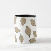 Blätter mit niedlichen Mustern Tasse (Zentrum)
