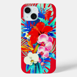 Blätter mit tropischer Orchideenpalme Case-Mate iPhone Hülle