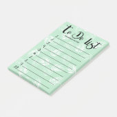 Blätter mit weißer und grüner Palme Post-it Klebezettel (angewinkelt)