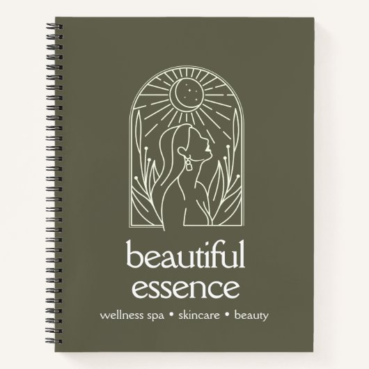 Blätter Moon Arch SAGE Wellness Day Wellness-Cente Notizblock (Vorderseite)