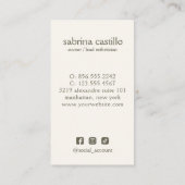 Blätter Moon Arch Wellness Day Wellness-Center SAG Visitenkarte (Rückseite)