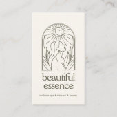 Blätter Moon Arch Wellness Day Wellness-Center SAG Visitenkarte (Vorderseite)