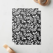 Blätter Muster 10 Mitteilungskarte (Vorderseite/Rückseite Beispiel)