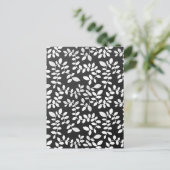 Blätter Muster 10 Postkarte (Stehend Vorderseite)