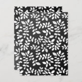 Blätter Muster 10 Postkarte (Vorne/Hinten)