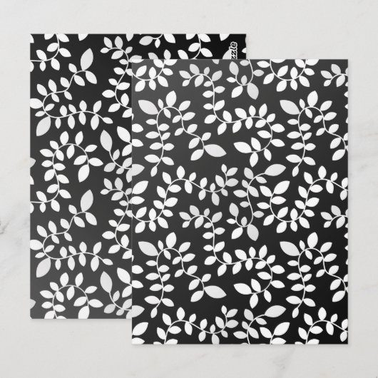 Blätter Muster 10 Postkarte (Vorne/Hinten)