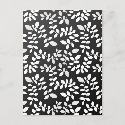 Blätter Muster 10 Postkarte (Vorderseite)