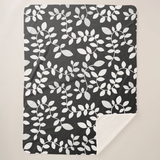 Blätter Muster 10 Sherpadecke (Vorderseite)