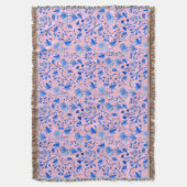 Blätter Muster 12.bw LPink BG Decke (Vorderseite Vertikal)