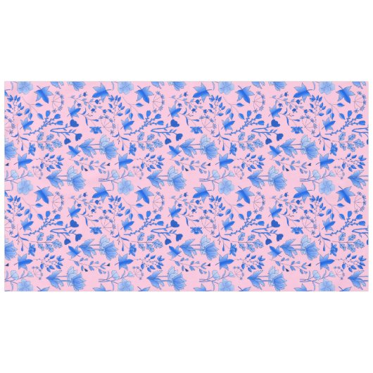 Blätter Muster 12.bw Lpink BG Tischdecke (Vorderseite (Horizontal))