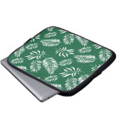 Blätter Muster 12 Laptopschutzhülle (Vorne Knopf)