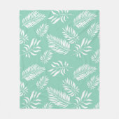 Blätter Muster 14 Fleecedecke (Vorderseite)