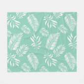 Blätter Muster 14 Fleecedecke (Vorderseite (Horizontal))