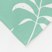 Blätter Muster 14 Fleecedecke (Ecke)