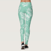 Blätter Muster 14 Leggings (Rückseite)