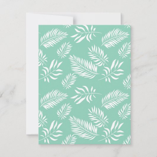 Blätter Muster 14 Mitteilungskarte (Vorderseite)