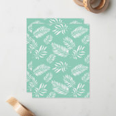 Blätter Muster 14 Mitteilungskarte (Vorderseite/Rückseite Beispiel)