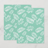 Blätter Muster 14 Mitteilungskarte (Vorne/Hinten)