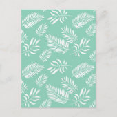 Blätter Muster 14 Postkarte (Vorderseite)