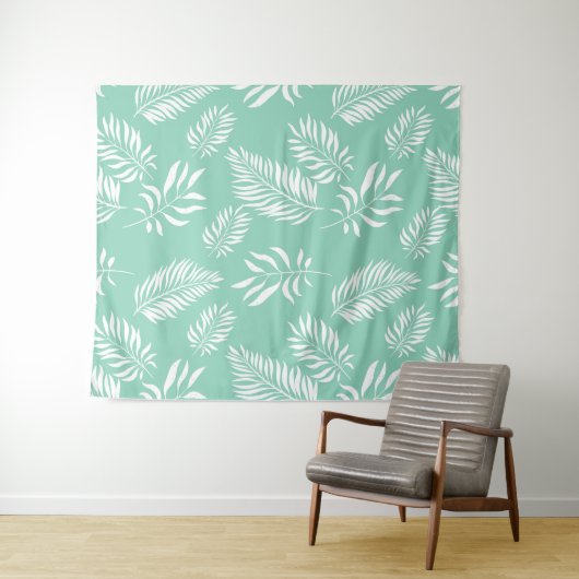 Blätter Muster 14 Wandteppich (Beispiel (Horizontal))