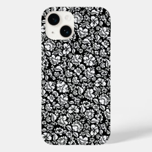 Blätter Muster 14b. schwarze BG Case-Mate iPhone 14 Hülle
