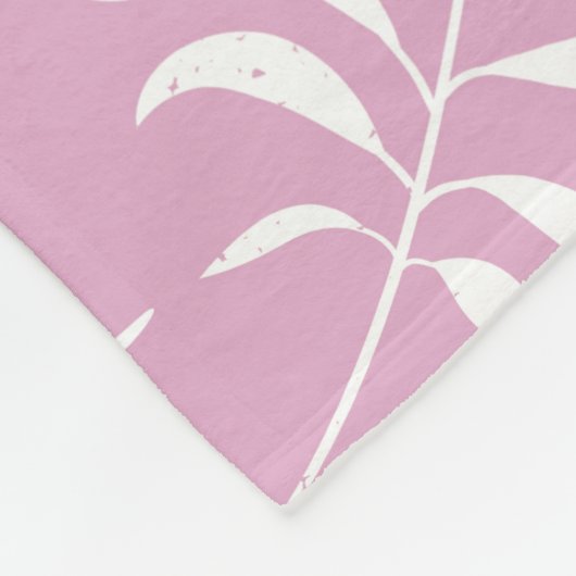 Blätter Muster 15 Fleecedecke (Ecke)