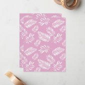 Blätter Muster 15 Mitteilungskarte (Vorderseite/Rückseite Beispiel)