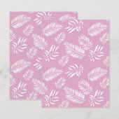 Blätter Muster 15 Mitteilungskarte (Vorne/Hinten)