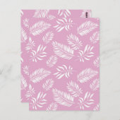 Blätter Muster 15 Postkarte (Vorne/Hinten)