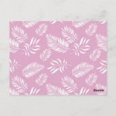 Blätter Muster 15 Postkarte (Rückseite)