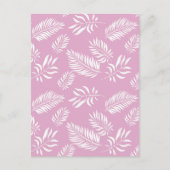 Blätter Muster 15 Postkarte (Vorderseite)