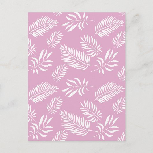 Blätter Muster 15 Postkarte (Vorderseite)