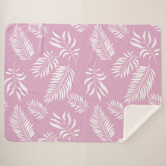 Blätter Muster 15 Sherpadecke (Vorderseite (Horizontal))