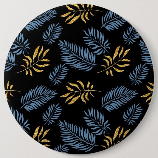 Blätter Muster 17 Button (Vorderseite)